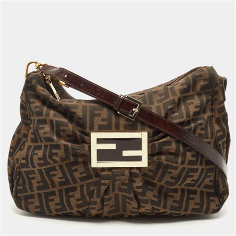 fendi mia large zuca bag tobacco|Fendi Mia Large Zucca Bag, Tobacco .